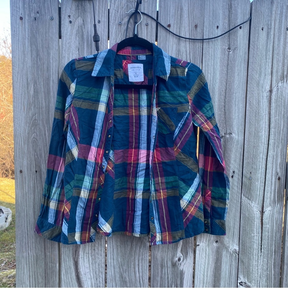 Sonoma Multicolor Plaid Shirt